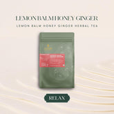 Luxmi Estates Lemon Balm Honey Ginger Herbal Tea - 100gm, 3.5 Ounce, 50 Tea Bags | USDA Certified Organic Herbal Tea - Caffeine Free Herbal Tea | Rich In Antioxidants, Additives Free